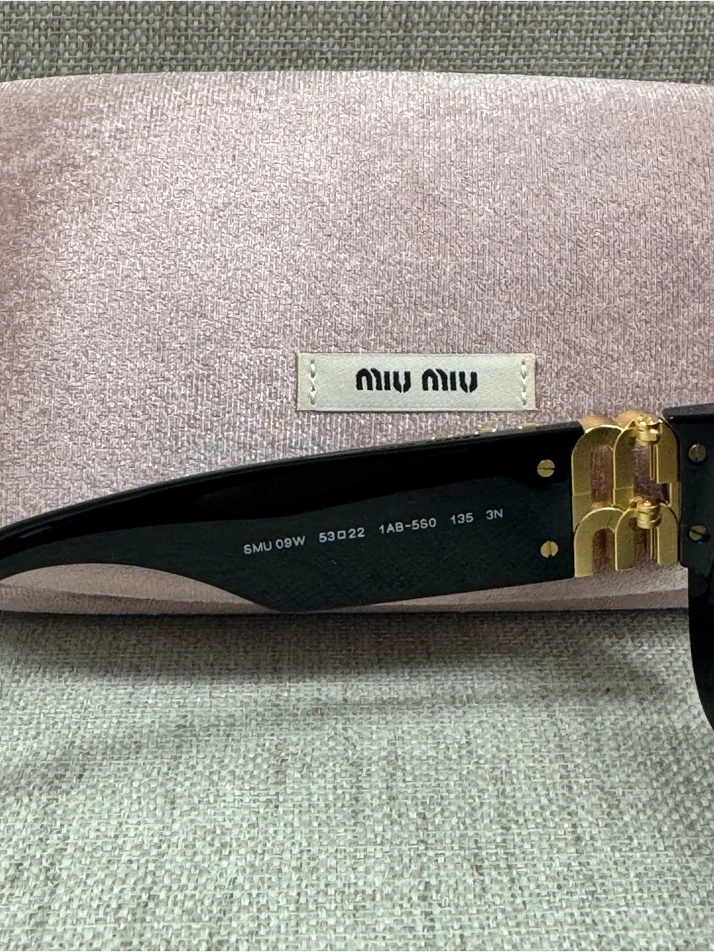 Miu Miu Glimpse Black Sunglasses